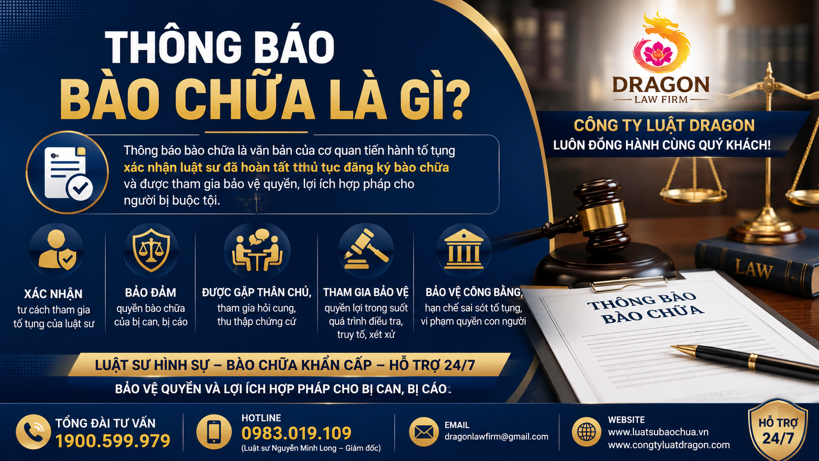 Thông báo bào chữa luật sư có ý nghĩa gì đối với luật sư, khách hàng và bị can trong vụ án hình sự?