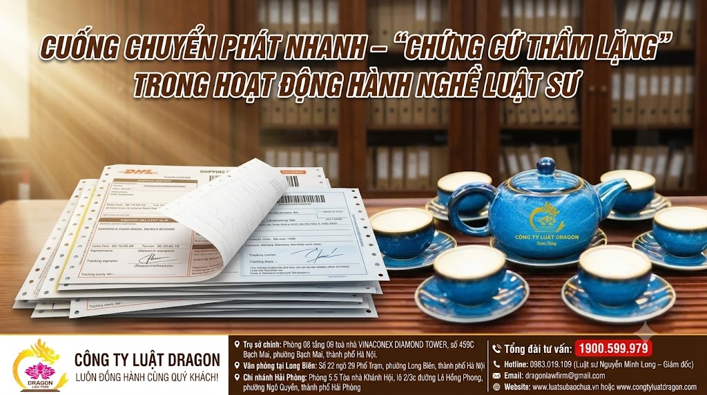 Cuống chuyển phát nhanh – “chứng cứ thầm lặng” trong hoạt động hành nghề luật sư
